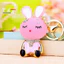 DWHI Phiên Bản Hàn Quốc Sáng Tạo Kim Cương Giả Thỏ Xe Móc Khóa Nữ Túi Mặt Dây Chuyền Kim Loại Móc Chìa Khóa Vòng Quà Tặng Kinh Doanh