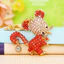 EGPK Bán chạy nhất Cặp đôi đính kim cương Chuột nhỏ Móc khóa xe hơi Nữ phiên bản Hàn Quốc Túi sáng tạo Mặt dây chuyền Móc chìa khóa kim loại Quà tặng