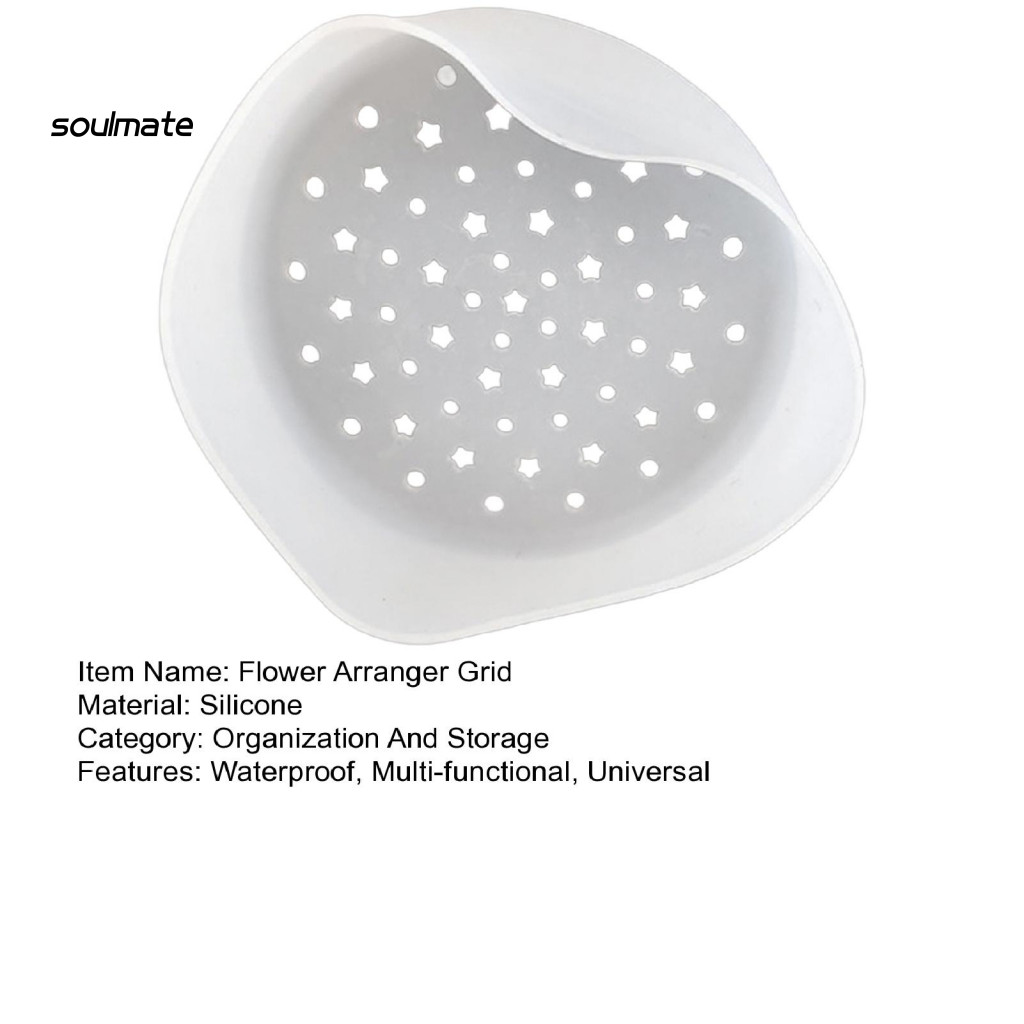Giá đỡ hoa silicon chống thấm 1/2/3 chiếc, lưới cắm hoa linh hoạt tái sử dụng, dụng cụ cắm bình DIY
