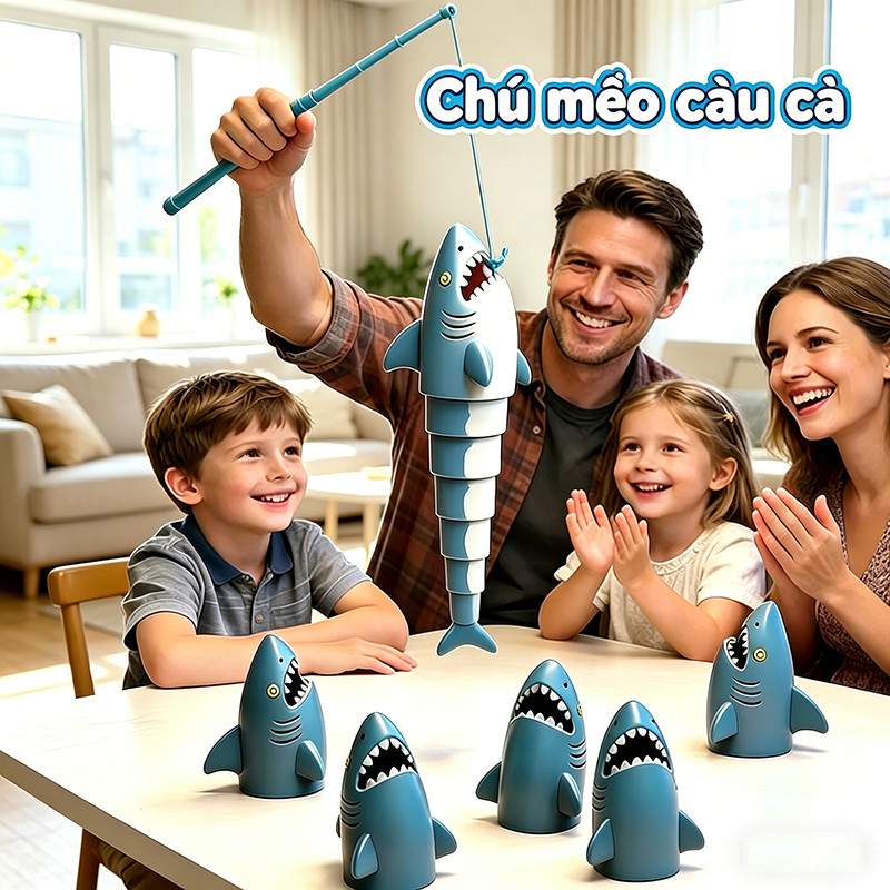 Đồ chơi câu cá cho trẻ em, có 2 kiểu mẫu, tương tác nhiều người, có thể gập lại, chất liệu an toàn, trò chơi trên bàn