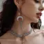 AqToCna Goth Punk Phong Cách Mặt Trăng Thanh Kiếm Bông Tai Dài Cho Nữ Vintage Trang Sức Quà Tặng Phụ Kiện AqToCna