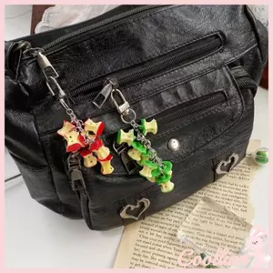 COO Phong Cách Retro Trái Cây Móc Khóa Táo Nhỏ Quyến Rũ Cho Túi Ba Lô Hoặc Chìa Khóa Phụ Kiện Đáng Yêu Cho Bé Gái Và Nữ
