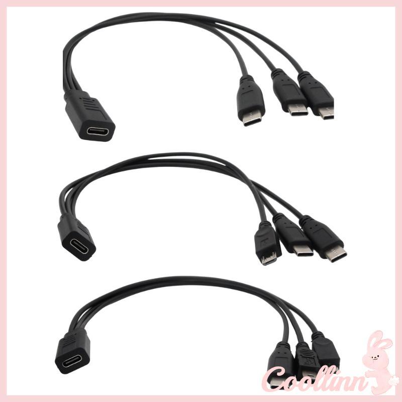 COO MultiDevice Cáp Sạc USB C Dây Đồng Bộ Dữ Liệu Tốc Độ Cao Cho Điện Thoại Máy Tính Bảng Truyền Tập Tin Nhanh 30cm 11 81inch