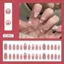 Mắt mèo Pháp Bột ngọt Blush Pearl Bow Shining Diamond Style Làm móng tay có thể tháo rời