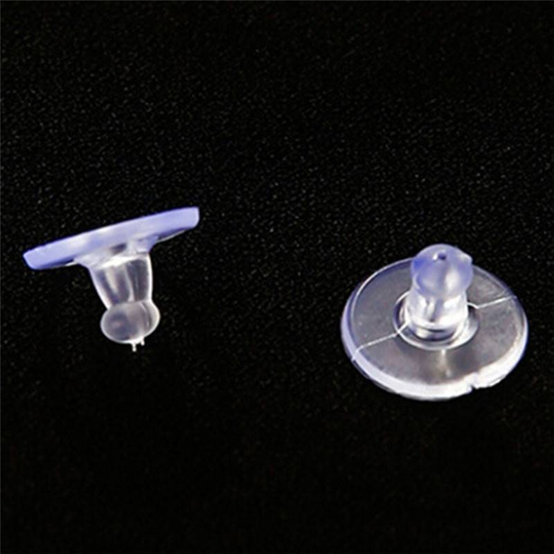 PNPIA- 50 Chiếc Bông Tai Cao Su Hạng Nặng Bas Tay Giá Đỡ Nút Chặn Đai Ốc Mềm Silicone