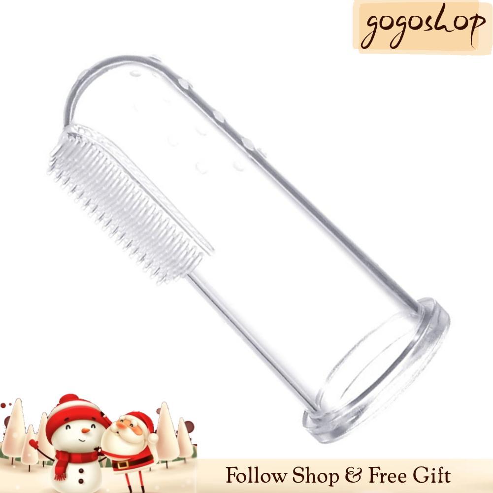 Gogoshopp Bàn chải đánh răng bằng ngón tay cho bé Massage nướu lợi để sử dụng khi đi du lịch
