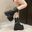 Nam Trưởng Thành COS Giày Tăng Chiều Cao 10cm Nhỏ Mùa Hè Truyện Tranh Triển Lãm Giày Đế Dày Tăng Chiều Cao Siêu Cao Gót Martin Boots