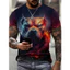 Áo thun in hình Bulldog 3D hợp thời trang dành cho nam Hip-Hop Dạo phố mùa hè, Áo thường ngày thoáng khí mát mẻ