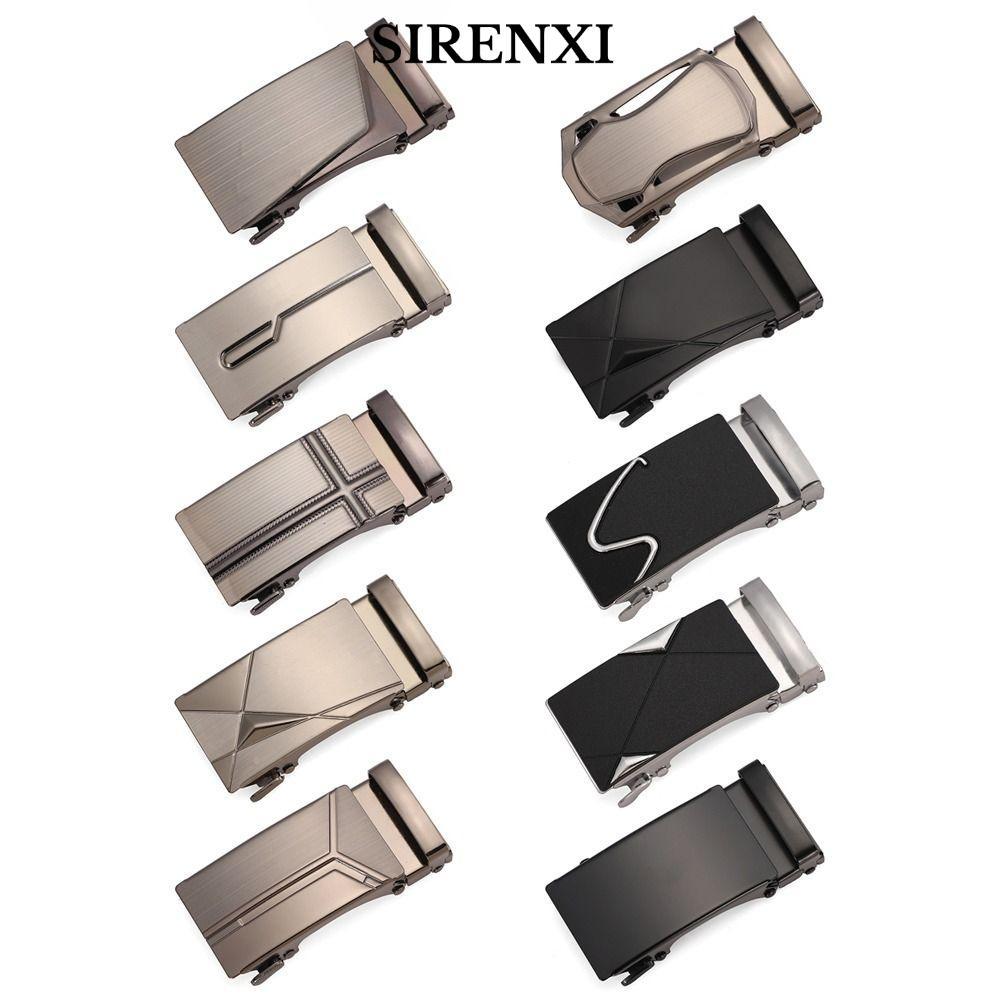 Khóa thắt lưng SIRENXI, Khóa thay thế thắt lưng có thể điều chỉnh DIY, Phụ kiện kinh doanh Đầu thắt lưng nam bằng sắt