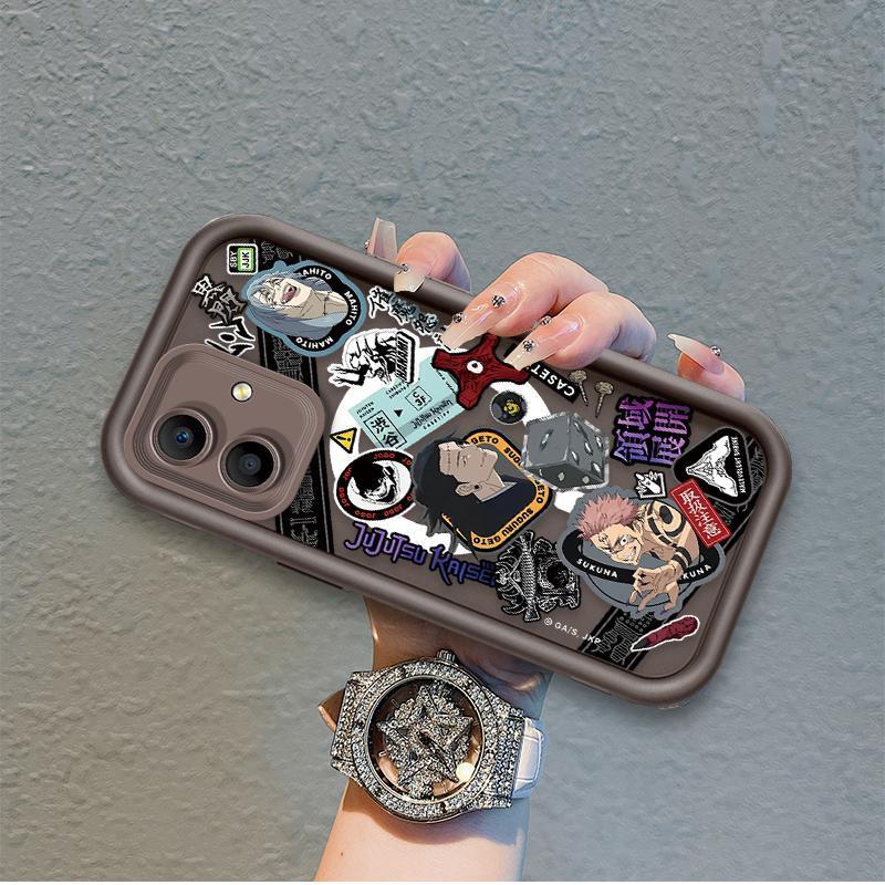 Ốp Lưng Cho OPPO A3X 4G 5G A3 NFC 4G 5G Phim Hoạt Hình Silicon Mềm Đáng Yêu Ốp lưng TPU Jujutsu Kaisen Anime Mắt Thiên Thần Chống Sốc Ốp Lưng