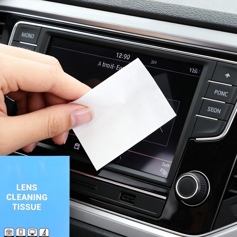 200-500 chiếc Khăn lau dùng một lần cho kính / điện thoại / màn hình, Khăn lau ống kính máy ảnh Bột gỗ không xơ, Chất tẩy rửa bề mặt quang học an toàn