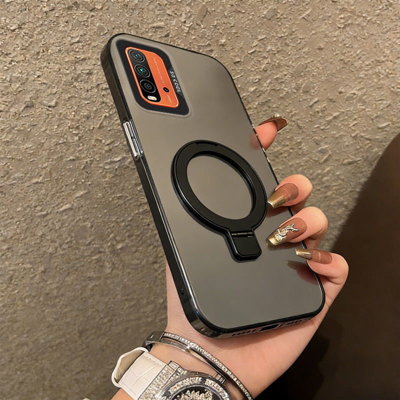Ốp Lưng PBZZ Cho Redmi 9T Vỏ Điện Thoại Vỏ Cứng Chống Sốc Thiết Kế Mới Thẩm Mỹ Có Giá Đỡ Màu Đen CYFXZJ02