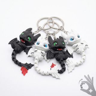 Móc Khóa Rồng răng sún 2.0 chuyển động có khớp nối How to Train Your Dragon Xả Stress
