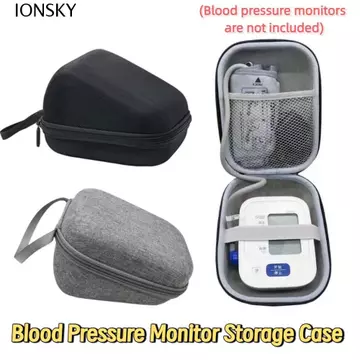 Hộp đựng máy đo huyết áp IONSKY, Túi bảo vệ máy đo huyết áp vỏ cứng hình tam giác, Vỏ cứng chống sốc di động có tay cầm cho máy đo huyết áp