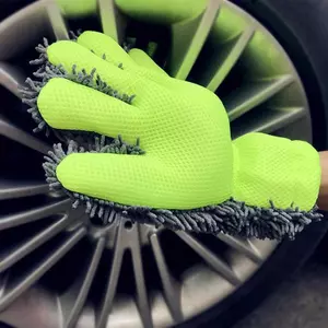 NS 1PC Chống Thấm Nước Mitt Cao Cấp Microfiber Rửa Mitt Tự Động Rửa Xe Mềm Chống Trầy Xước Cho Rửa Xe Đa Năng Thi Vệ Sinh Găng Tay NS