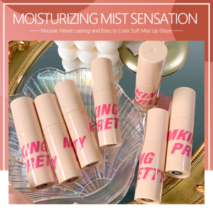 【Roshy】son dưỡng môi lâu trôi không phai màu son bóng dạng sương mềm mại. Son bóng dạng mousse nhung son môi dành