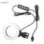 Guansfs Đèn LED guansfs Tbest 4 inch có thể điều chỉnh độ sáng Selfie với độ sáng có thể điều chỉnh Nhiệt độ màu cho video trực tiếp Vlog giảng dạy trực tuyến Nhựa đen 172g