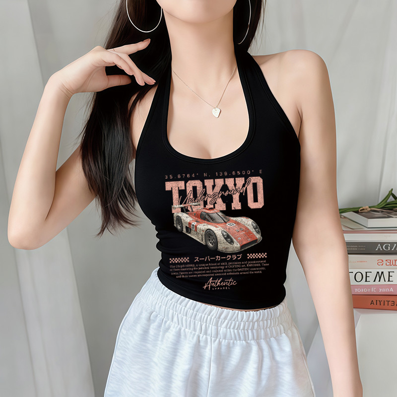 Áo Yếm Croptop Choàng Cổ Hở Lưng Ôm Body Nữ | Áo Thun | Cotton Thun Mềm Co Giãn | Tôn Dáng Gợi Cảm Sexy Siêu Hot Mới#034