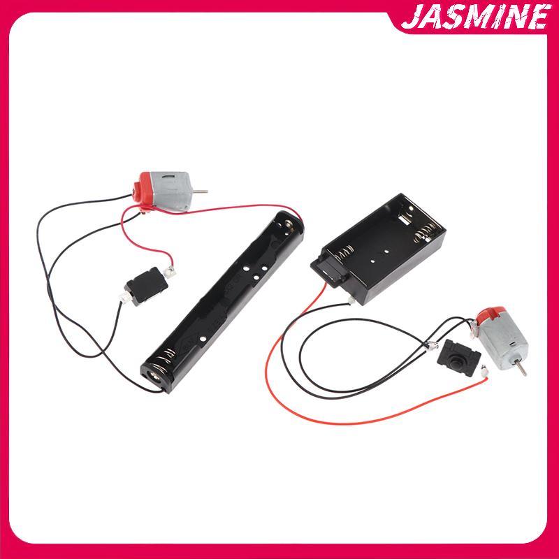 JASMINE 130 Bộ Động Cơ Với 2x Pin Bảo Quản Và Công Tắc 16500 RPM Mini Sinh Viên DIY Mô Hình Mạch Động Cơ Điện Tử Bộ JASMINE