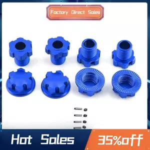 Splined Wheel Hex Hub Adapter 8654 cho 1 / 10 E- 2.0 1 / 8 Sledge RC Xe Nâng Cấp Phần Phụ Kiện Kim Loại, Xanh Dương