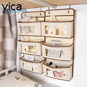 Kệ sắp xếp YICA, Trên cửa Túi đựng đồ treo 1 / 2 / 3 lớp, vải không dệt Đồ lặt vặt Bảo quản đồ lót Tất sắp xếp cho phòng ngủ, mỹ phẩm, đồ chơi