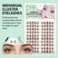 10 Cặp Lông Mi Giả Lá Phong Nâu C Curl Dày Đặc Sợi Tự Nhiên Mi