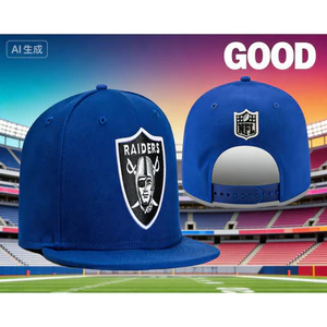 Mũ Bóng Chày Las Vegas Raiders Nhiều Màu, Phù Hợp Cho Cặp Đôi - Xanh và Đen