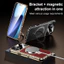 Sang Trọng Da Trơn Xoay Kim Loại Từ Tính Giá Đỡ Dành Cho iPhone 17 Pro Max 16 15 14 17Air Vỏ Bảo Vệ Camera Có Chân Đế