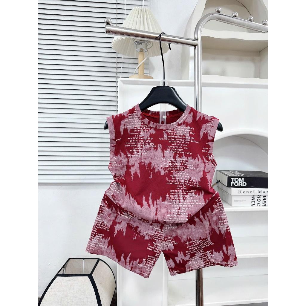 Sét đồ cho bé 7-50kg COMBO 4Bộ/4màu mẫu CHỮ LOANG SIÊU ĐẸP DÀNH CHO BÉ UNISEX NAM NỮ.Đủ size 7-50kg
