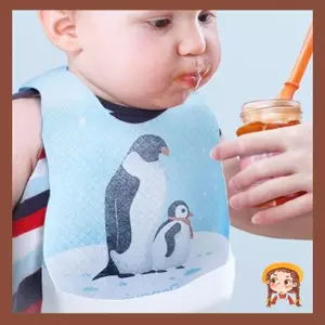 Li 10 Chiếc Gói Cotton Chảy Nước Dứa Tạp Dề Vải Vải Dùng Một Lần Cho Ăn Yếm Vải Burp