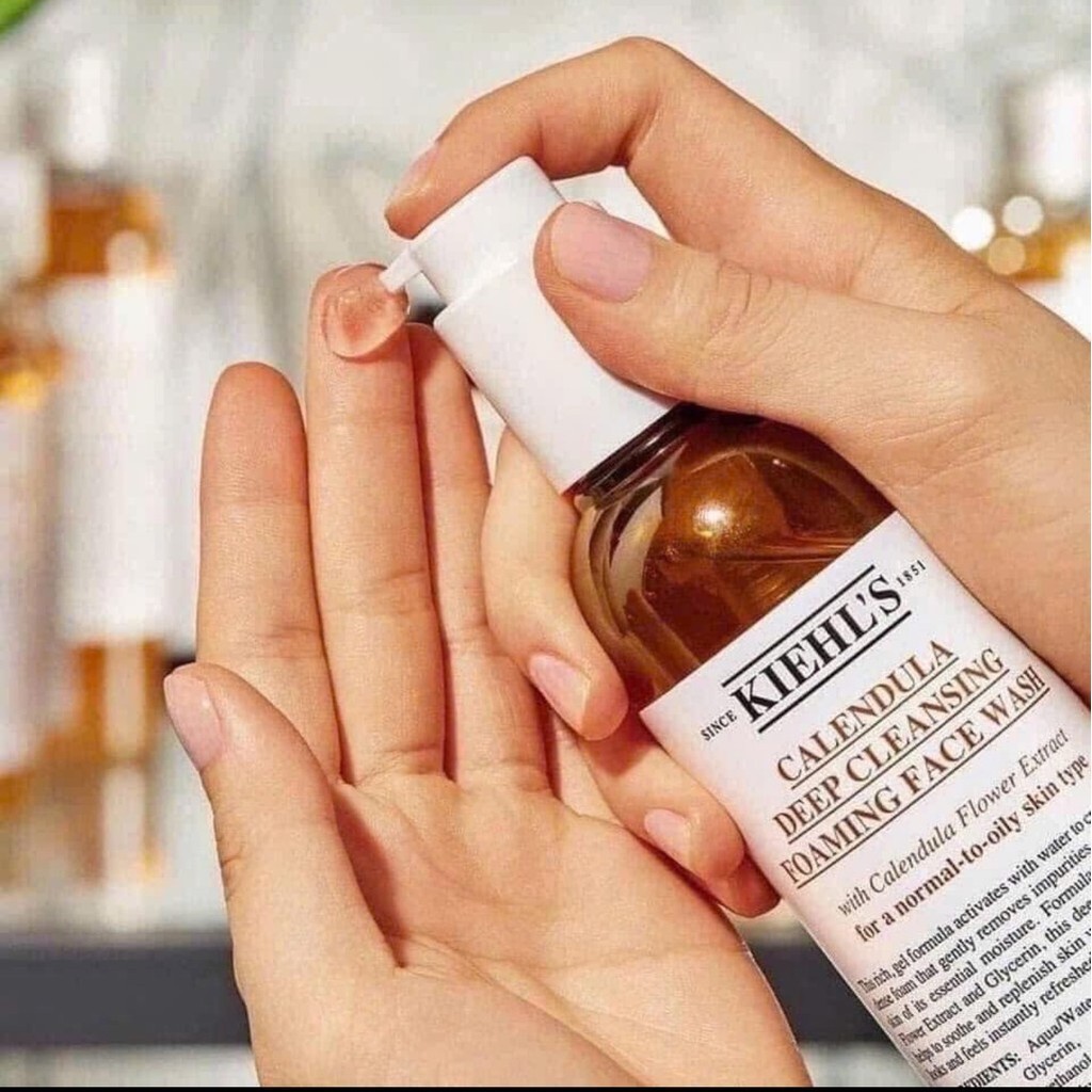 [Chính Hãng] Sữa Rửa Mặt 𝕂𝕀𝔼ℍ𝕃'𝕊 ℂ𝔸𝕃𝔼ℕ𝔻𝕌𝕃𝔸 Cleanser 230ml | Dạng Bọt Dịu Nhẹ, Da Sạch Thoáng