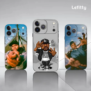 TP-1 Rapper I-Ice Cube Ốp Lưng Điện Thoại IPhone 17 16 15 14 13 12 11 Pro Max Plus Mini Đen Mờ Vỏ Mềm Funda