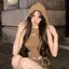 Áo Tank Top Nữ croptop có mũ trùm đầu và viền không đều - Phong cách gợi cảm