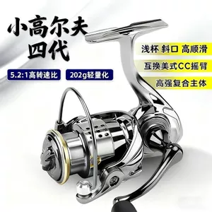 Golf Bộ Cần Câu Kim Loại Toàn Phần với Bánh Xe Quay, Phù Hợp Cho Việc Ném và Câu Cá
