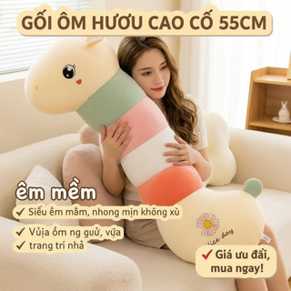 Mềm Hươu Cao Cổ Sang Trọng Gối Đồ Chơi Nhồi Bông Gối Cổ Dài Trẻ Em Ngủ Ngủ Ngủ Trang Trí Phòng Quà Tặng