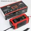 Bộ sạc sửa chữa pin FANIELLAPOWELL, Bộ sạc pin ô tô thông minh 12V 6A bằng nhựa, Màn hình LCD thông minh hữu ích Bộ sạc pin xe máy Pin chì