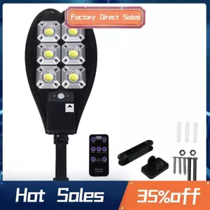 Đèn LED năng lượng mặt trời 6000 lumens - Chống nước, cảm ứng chuyển động, 3 chế độ chiếu sáng, lý tưởng cho sân vườn và đường đi