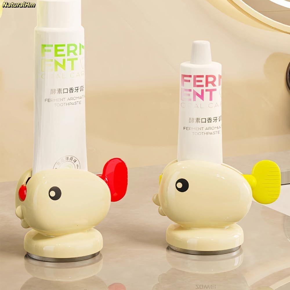 [Vận chuyển nhanh] Máy ép kem đánh răng cá voi NATURALHM, Phụ kiện phòng tắm Giá đựng kem đánh răng cốc hút, Giá đựng đồ không đục lỗ Máy ép sữa rửa mặt thủ công