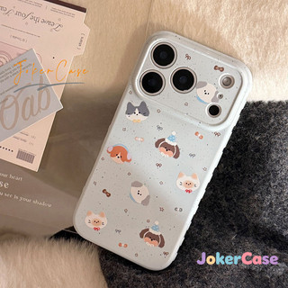 Ốp Lưng Cho IPhone 15 17 13 16 11 14 12 Pro Max air XR 16 7 15 14 8 Plus Ảnh bìa cô gái Graffiti chó mèo dễ thương