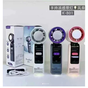 QUẠT CẦM TAY TÍCH ĐIỆN VỎ TÍM
