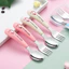 Thép không gỉ 304 Trẻ Em Di Động ins Bộ Đồ Ăn Cho Bé Thực Phẩm Bổ Sung Thìa Nĩa Giá Trị Cao Bộ Thìa Quà Tặng FLSP