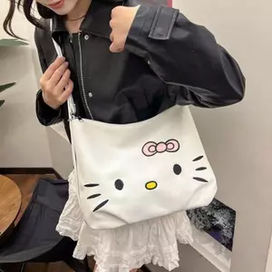 Túi Xách Đeo Vai & Balo Hello Kitty 2 Trong 1 - Phong Cách Hàn Quốc - Nữ - Chất Liệu Da Tổng Hợp Cao Cấp - Thiết Kế Thôn