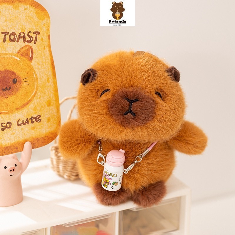 Rytanda Mô Phỏng Dễ Thương Raccoon Sloth Capybara Voi Hoang Dã Boar Cáo Sói Mèo Chó Sang Trọng Móc Khóa Mềm Mại Trẻ Em Bạn Gái Giáng Sinh Năm Mới Quà Tặng Sinh Nhật Thú Nhồi Bông Mặt Dây Chuyền