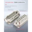 Đầu nối tải nặng hình chữ nhật Zhite HE 6-10-16-24 lõi 32 chân 48-Bit Ổ cắm đầu hàng không chống nước dòng chảy nóng