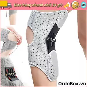 ORDOBOX Tăng cường bảo vệ đầu gối, Thiết bị hỗ trợ đầu gối chống trượt thoáng khí, có thể điều chỉnh với lò xo phục hồi mạnh mẽ