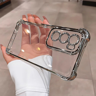Vỏ Desxz VIVO V40 V30 V29 V27 V23 Pro V27E Vỏ điện thoại mạ trong suốt Bảo vệ Camera Túi khí Vỏ silicon mềm chống sốc