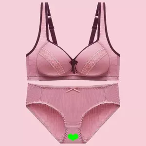 Bộ Áo Ngực Mỏng Quần Lót Nữ Lớn Ngực Nhìn Nhỏ Đẩy Lên Loại Có Thể Điều Chỉnh Không Dây Kích Thước Lớn Full Cup