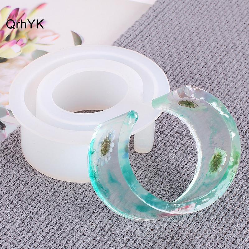 Nhà Máy Thời Trang Tròn Mở Cuff Khuôn Silicon Đúc Khuôn Nhựa Vòng Tay Vòng Tay DIY Trang Sức QrhYK
