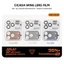 Ống kính camera vòng kim loại 3D cho iPhone 17 Pro Max/17 Pro, kính cường lực bảo vệ ống kính sau, phụ kiện điện thoại