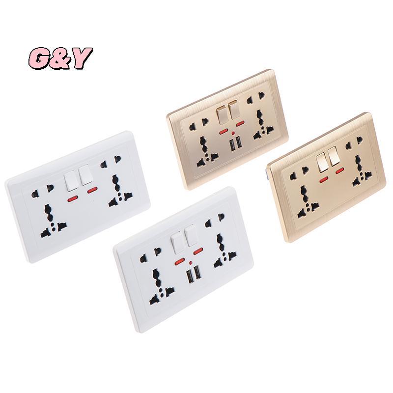 [G & Y-t] Wall Power Soet Universal 5 lỗ 2.1A Cổng sạc USB kép Soet [Mới]